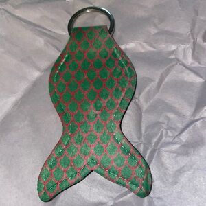 Mermaid or fish Shaped Green and Red Key Holder